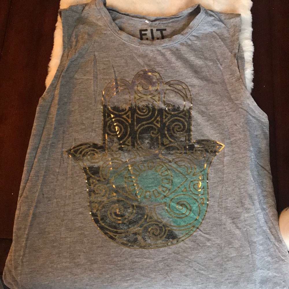 boho chic Hamsa Sleeveless Tee